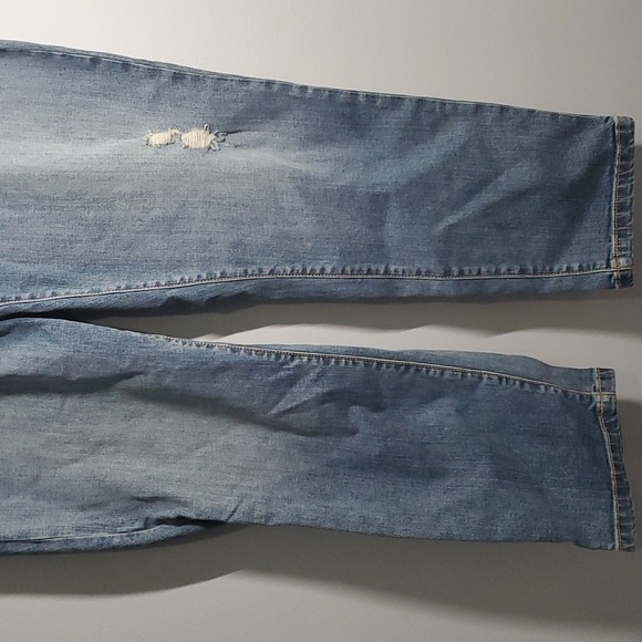 Torrid jeans women's size 16T 16 tall blue distressed holes rips ripped … - Picture 2 of 12